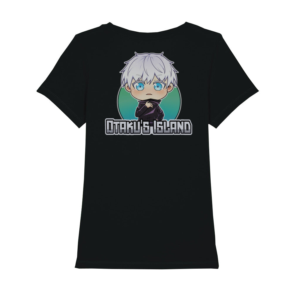 Otaku's Island x Chibi Gojo - Damen T-Shirt Premium