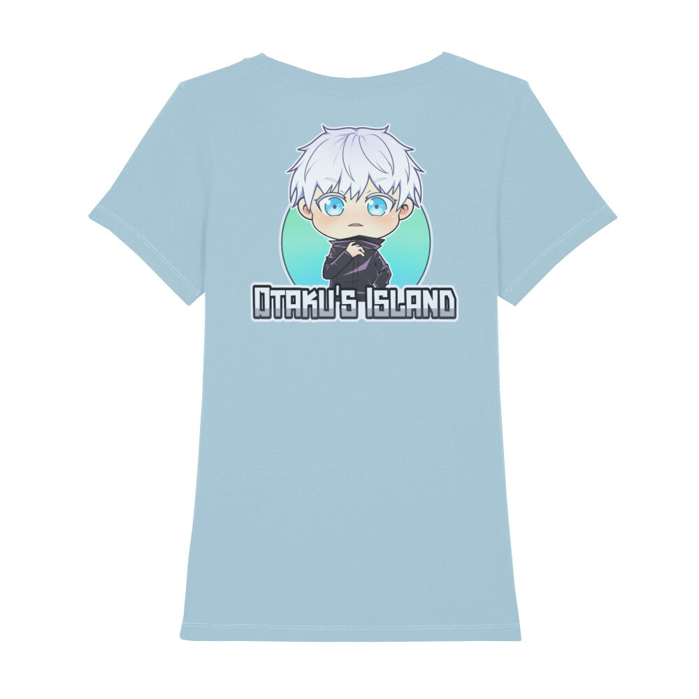 Otaku's Island x Chibi Gojo - Damen T-Shirt Premium