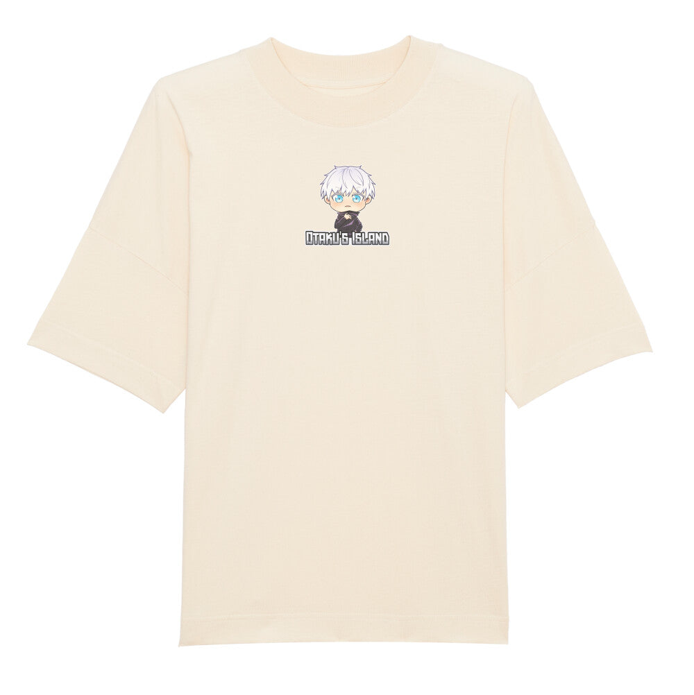 Otaku's Island x Chibi Gojo - Men's Oversized Shirt Premium