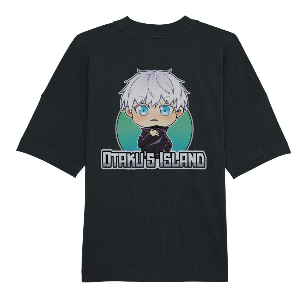 Otaku's Island x Chibi Gojo - Men's Oversized Shirt Premium