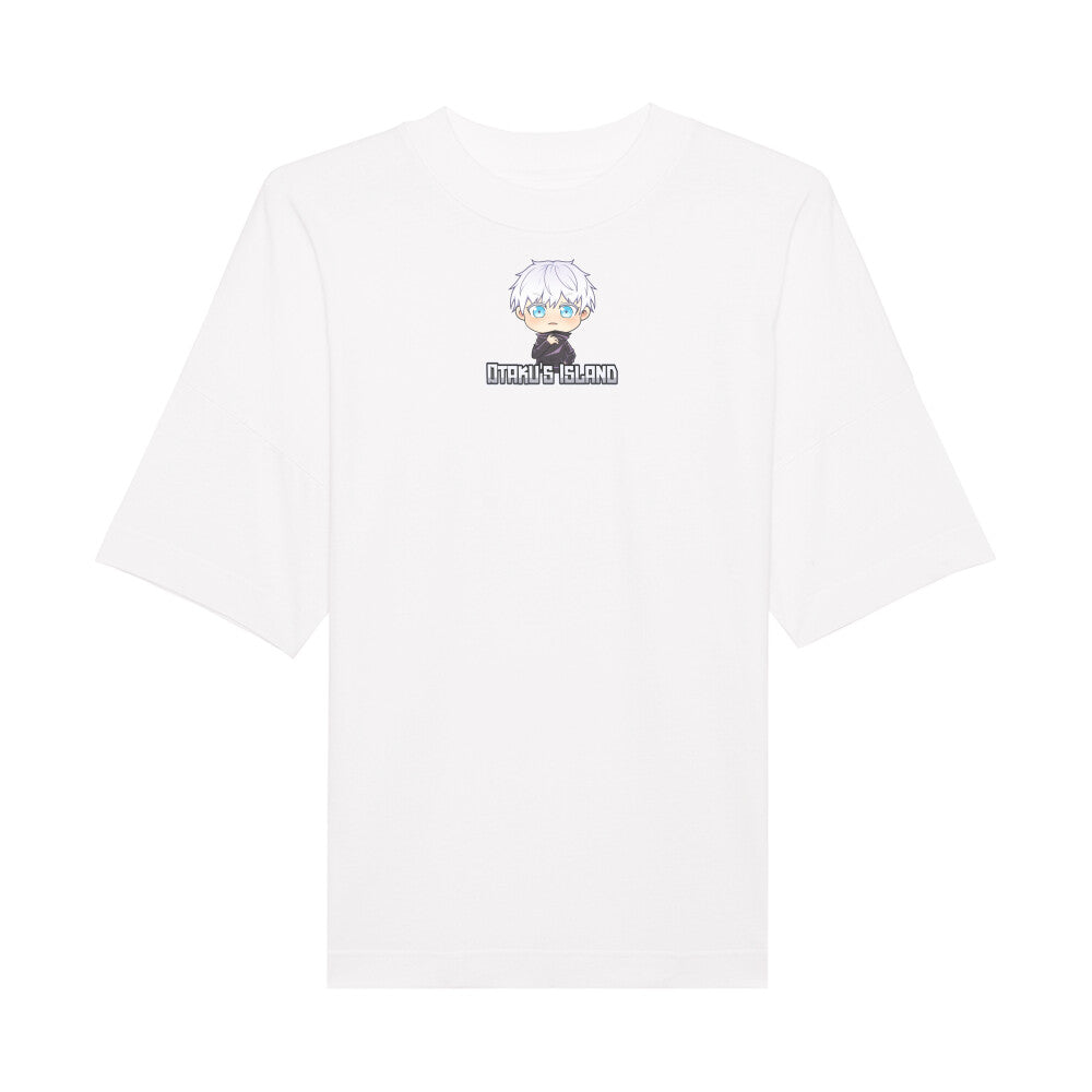 Otaku's Island x Chibi Gojo - Men's Oversized Shirt Premium