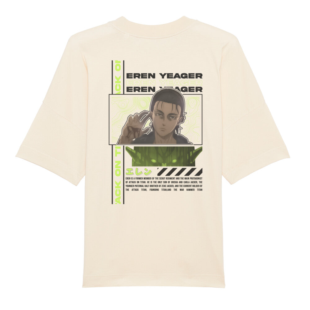 Attack On Titan x Eren Yaeger - Men's Oversized Shirt Premium