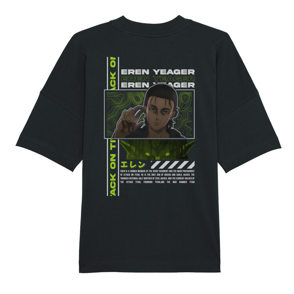 Attack On Titan x Eren Yaeger - Men's Oversized Shirt Premium