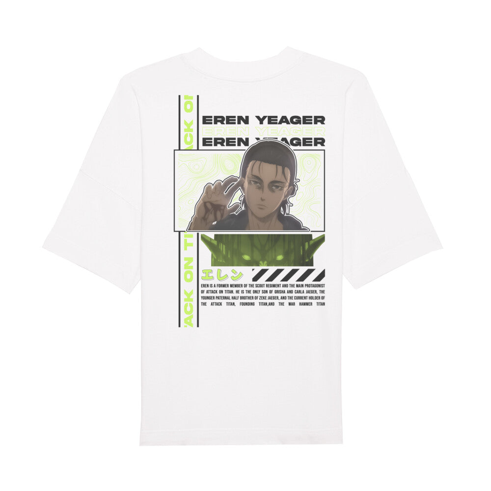 Attack On Titan x Eren Yaeger - Men's Oversized Shirt Premium