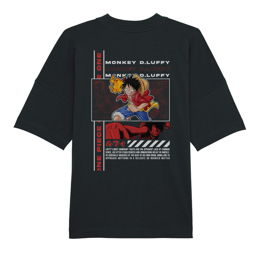 One Piece x Monkey D. Luffey - Oversized Shirt Premium