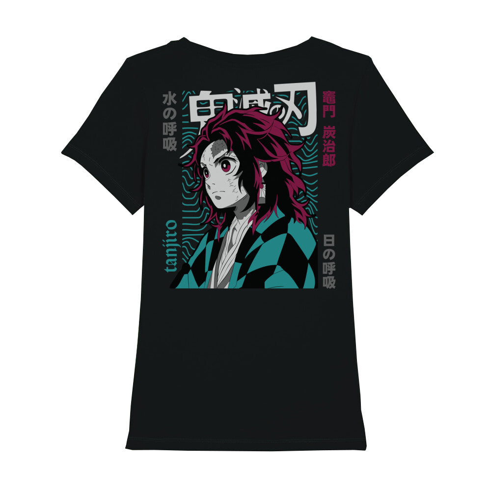 Demon Slayer x Tanjiro - Damen T-Shirt Premium