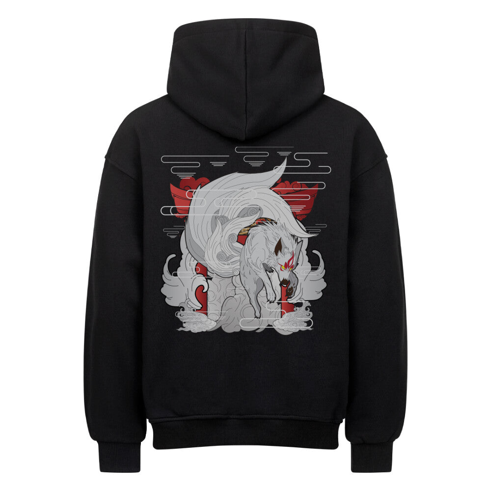 Kitsune x Shrine - Heavy Cotton Oversized Hoodie
