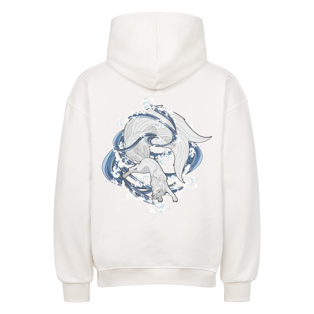 Blue x Fox - Heavy Cotton Oversized Hoodie