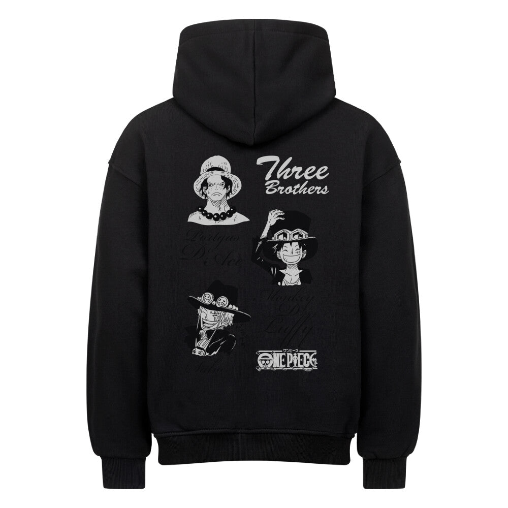 One Piece x Three Brothers - Heavy Cotton Oversized Hoodie