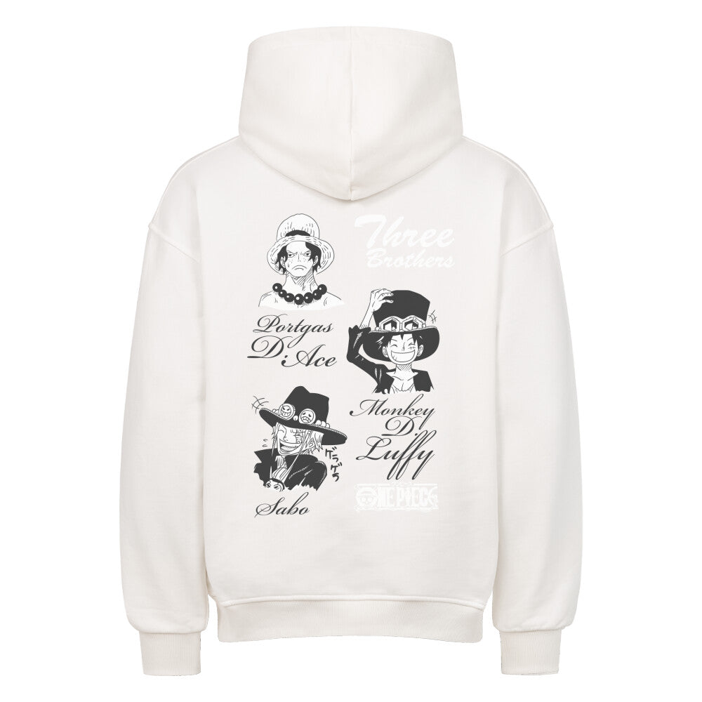 One Piece x Three Brothers - Heavy Cotton Oversized Hoodie