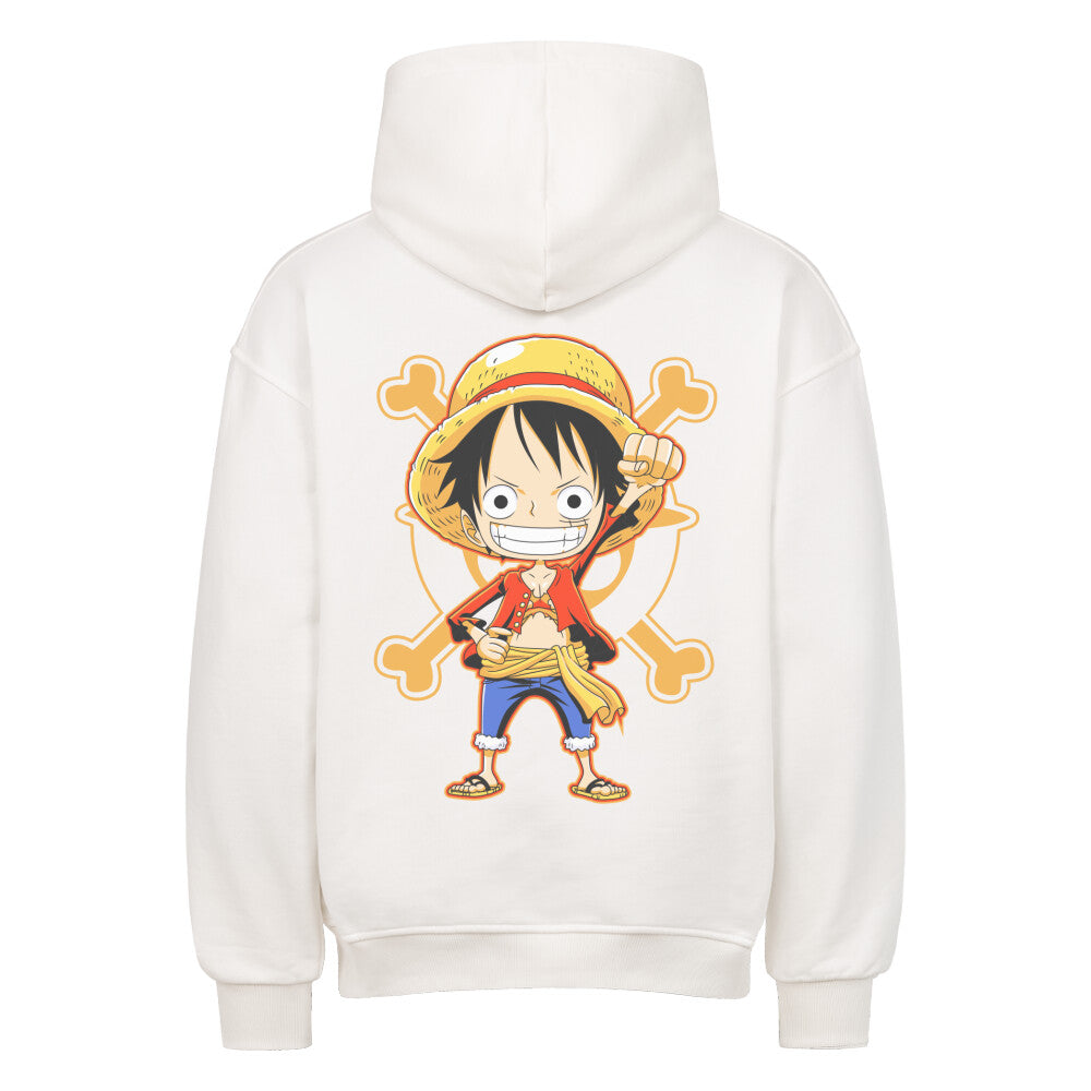 One Piece x Luffy Chibi - Heavy Cotton Oversized Hoodie