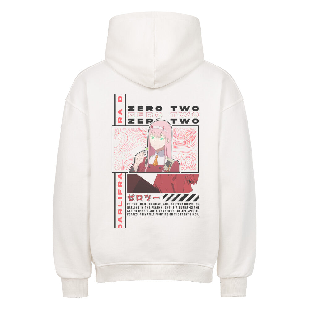 Darling In The FranXX x Zero Two - Heavy Cotton Oversized Hoodie