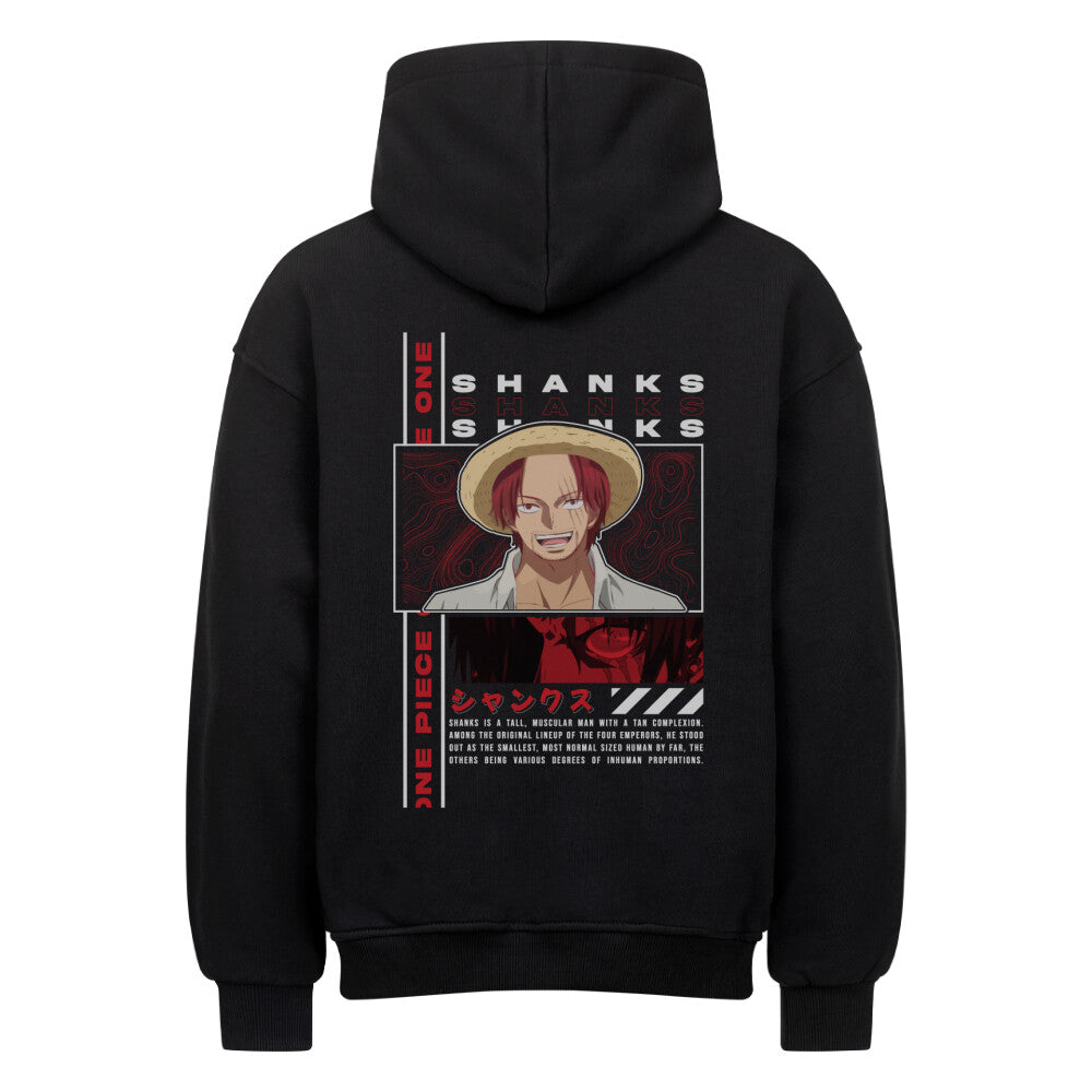 One Piece x Akagami No Shanks - Heavy Cotton Oversized Hoodie