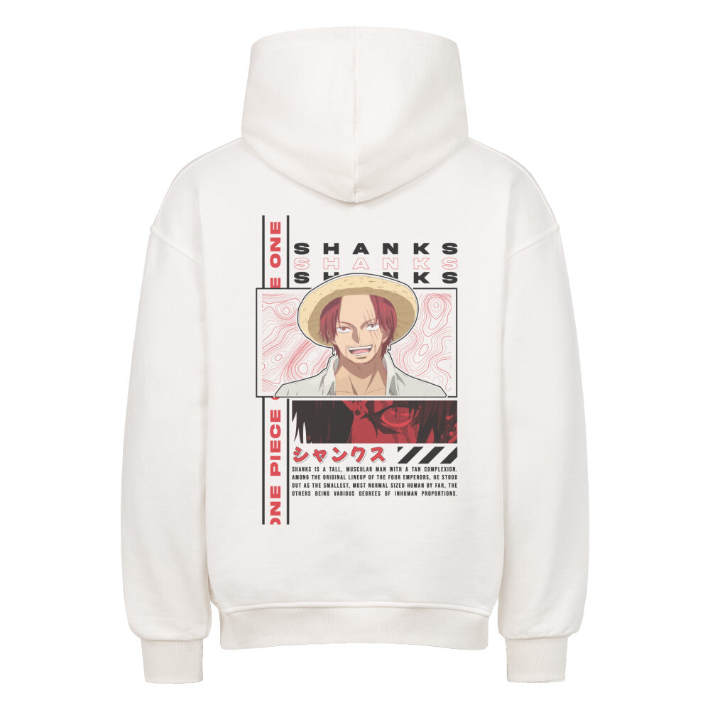 One Piece x Akagami No Shanks - Heavy Cotton Oversized Hoodie