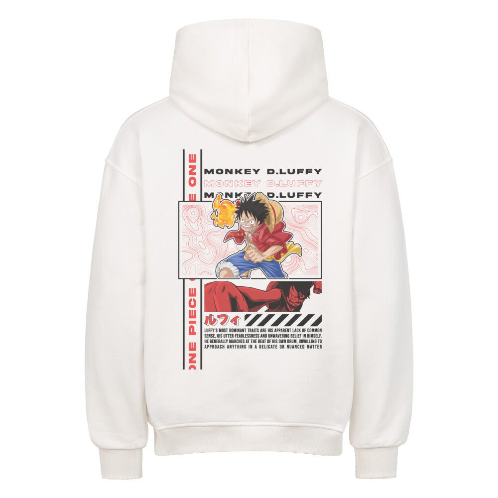 One Piece x Monkey D. Luffy - Heavy Cotton Oversized Hoodie