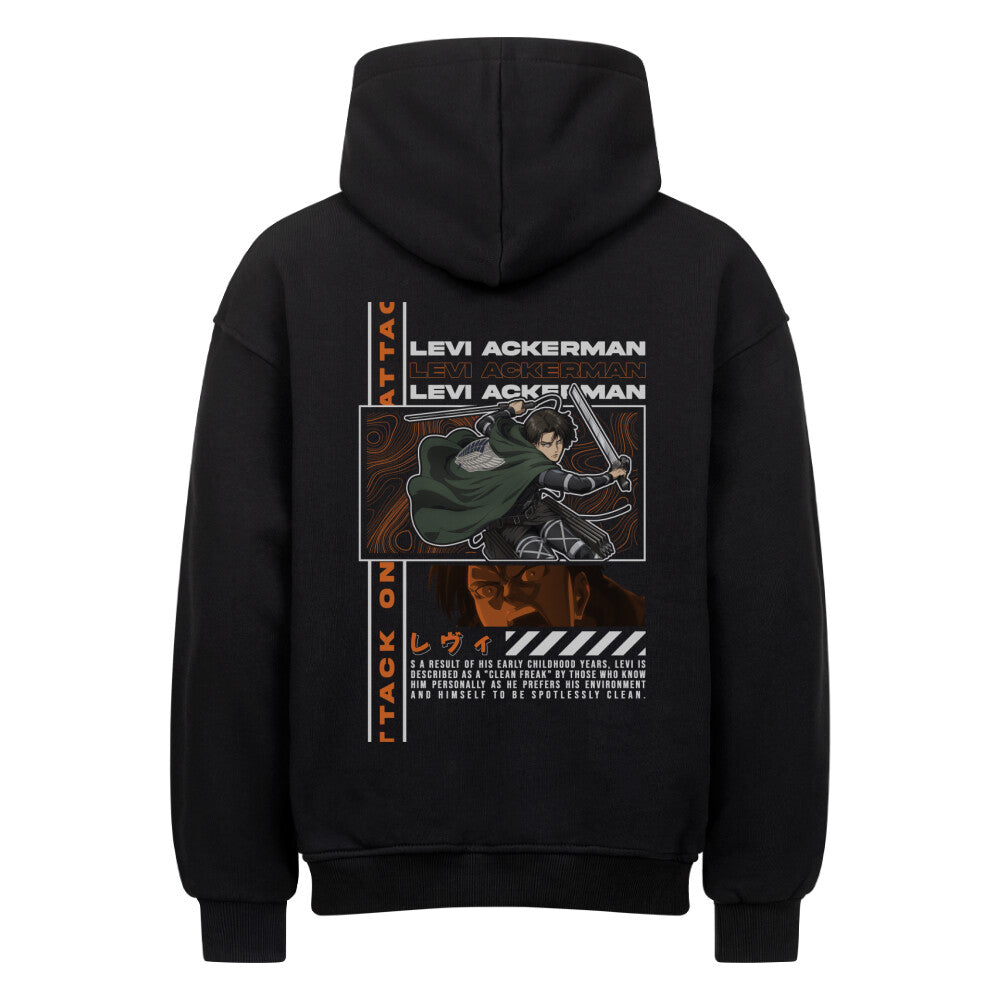 Attack On Titan x Levi Ackermann - Heavy Cotton Oversized Hoodie