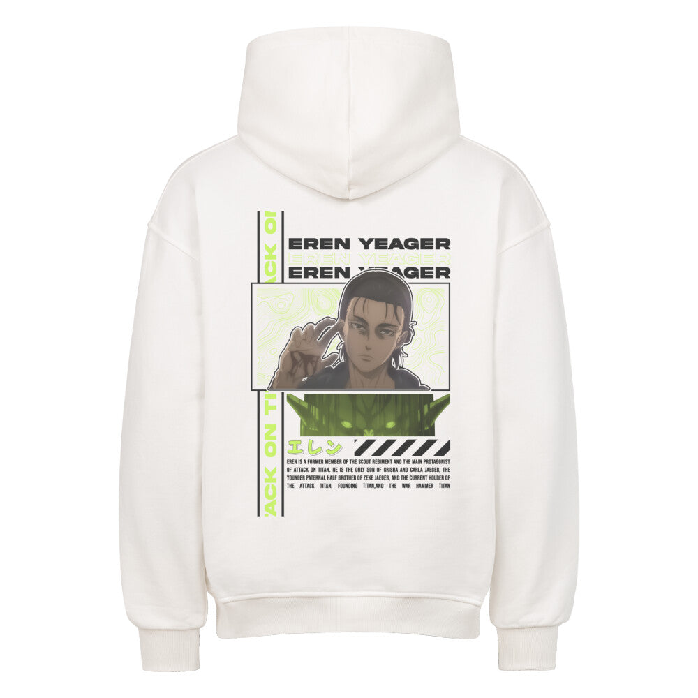 Attack On Titan x Eren Yaeger - Heavy Cotton Oversized Hoodie