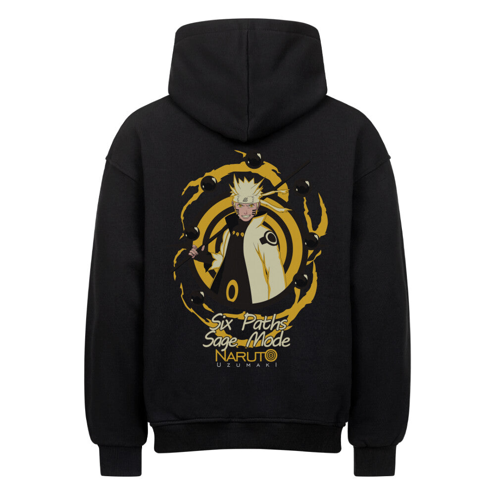 Naruto x Six Path Sage Mode - Heavy Cotton Oversized Hoodie