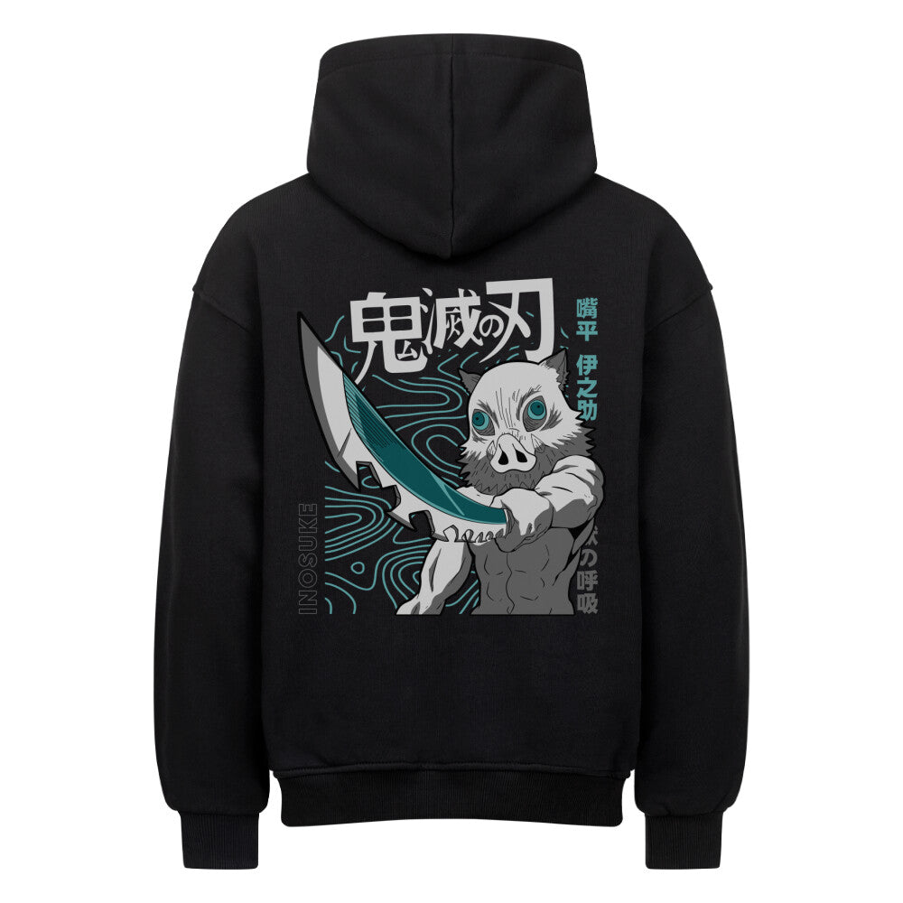 Demon Slayer x Inosuke - Heavy Cotton Oversized Hoodie