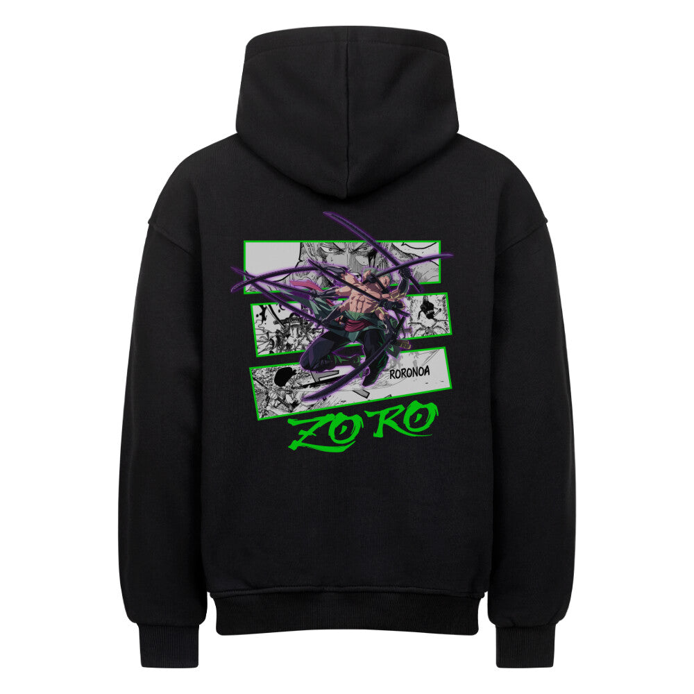 One Piece x Zoro - Heavy Cotten Oversized Hoodie