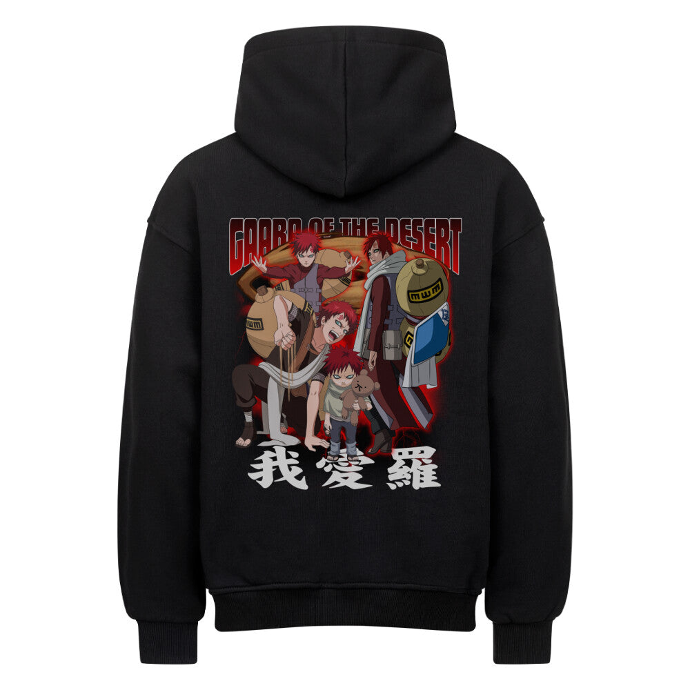 Naruto x Gaara - Heavy Cotten Oversized Hoodie