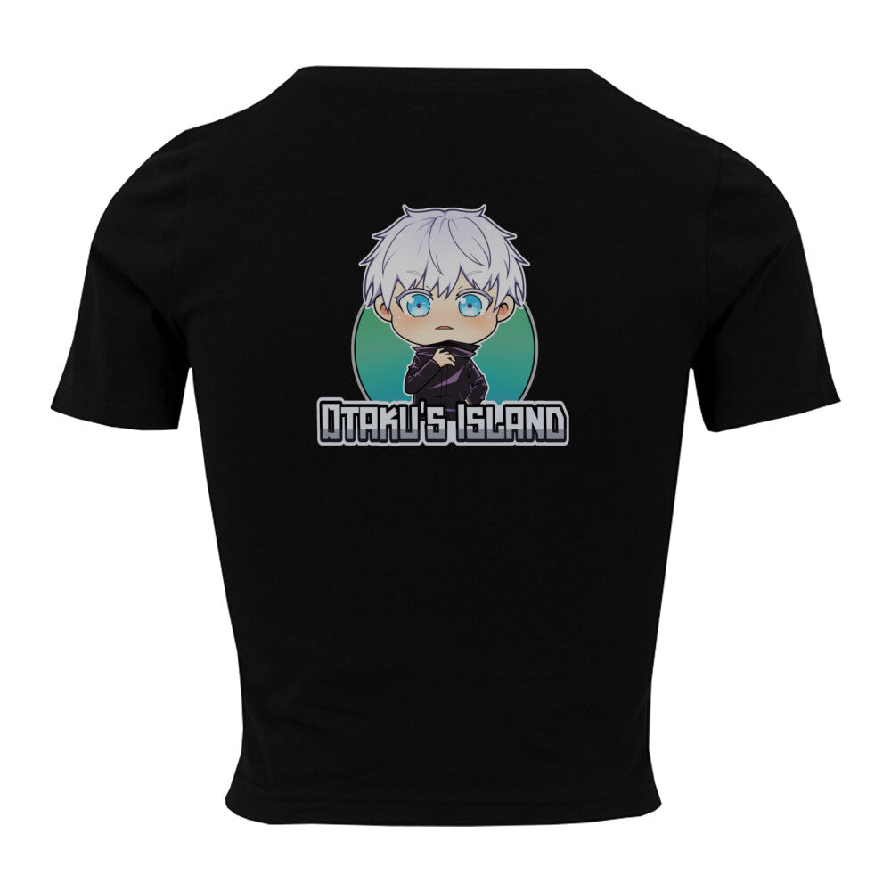 Otaku's Island x Chibi Gojo - Ladies Crop Tee Premium