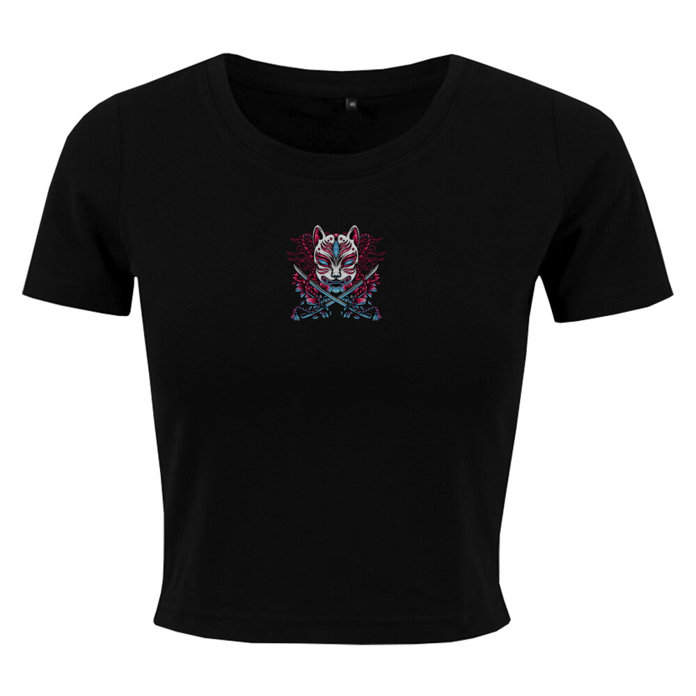 Kitsune x Katana - Ladies Crop Tee Premium
