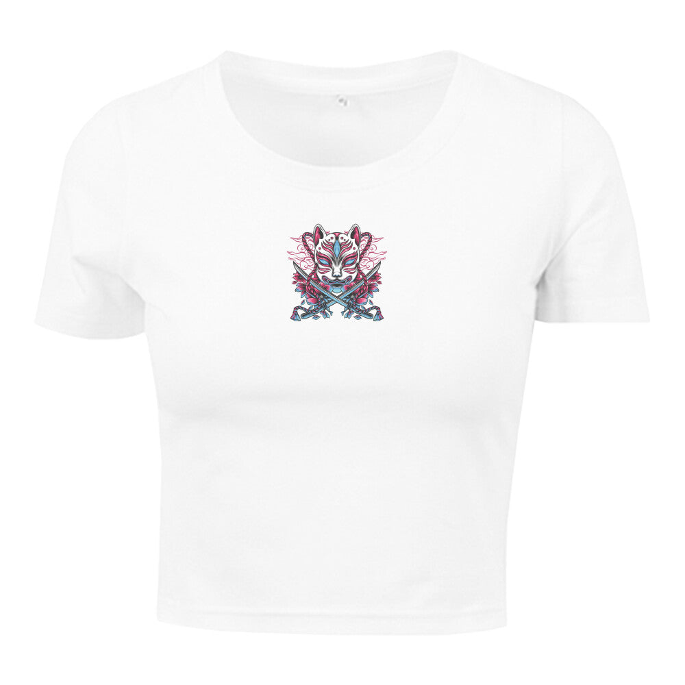 Kitsune x Katana - Ladies Crop Tee Premium